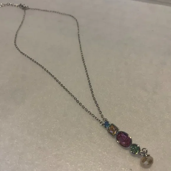 COPY - Multi-Colored Crystal Swarovski Elements Necklace - Picture 3 of 3
